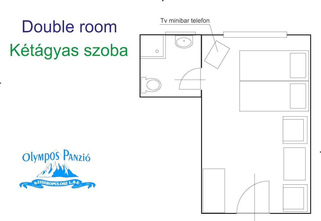 Olympos Panzio Hotell Budaörs Rum bild